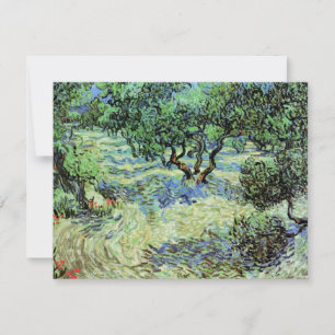 Carte Olive Grove par Vincent van Gogh