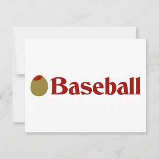 Carte Olive (I Love) Baseball