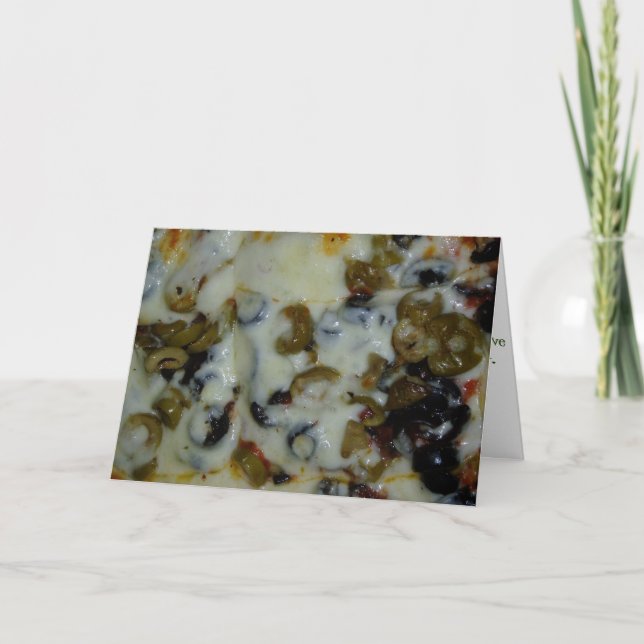 Carte "Olives noires et vertes" (Devant)