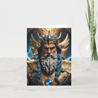 Carte Olympe du mythe grec Zeus Jupiter