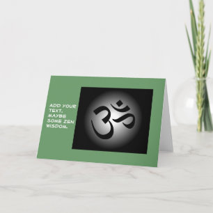 Carte OM indou - symbole de méditation