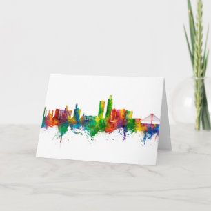 Carte Omaha Nebraska Skyline