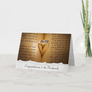 Carte Ombre de coeur à anneau mariage avec bord déchiré