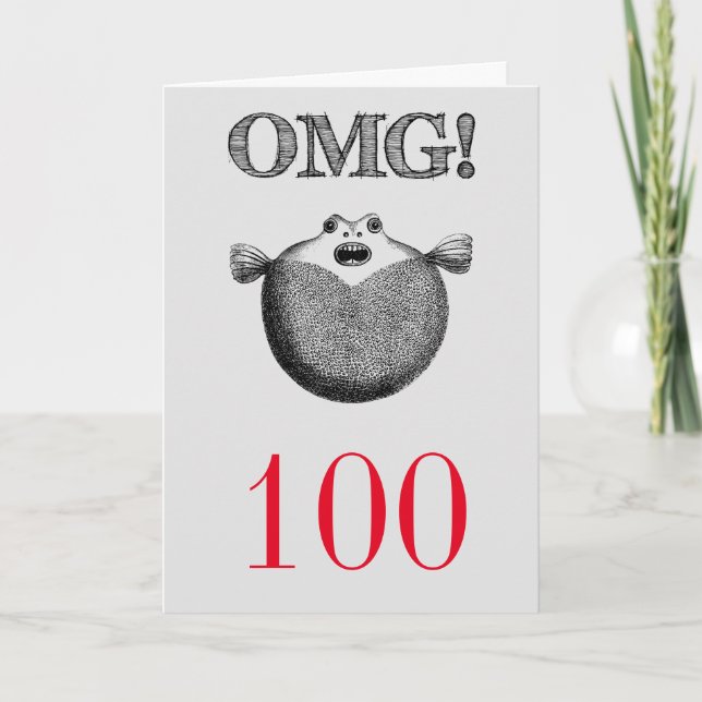 Carte OMG Silly and Funny 100e anniversaire (Devant)