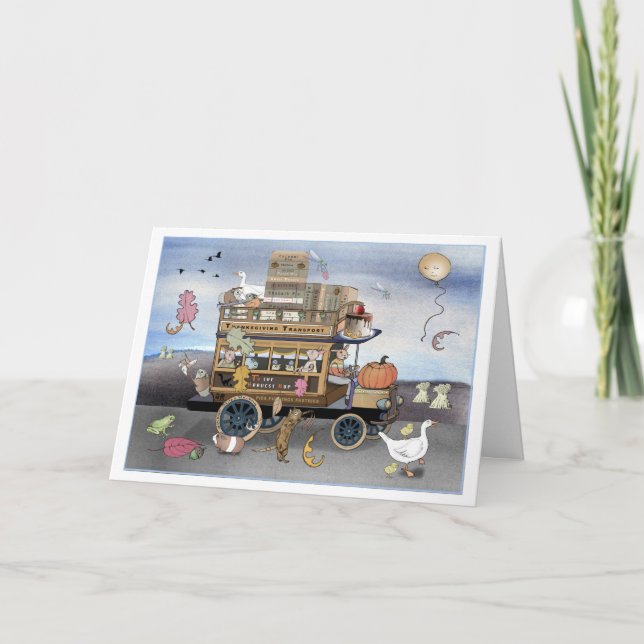 Carte Omnibus de transport Thanksgiving (Devant)