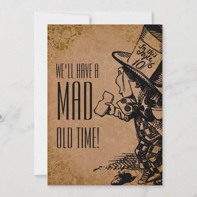 Carte On aura une vieille époque folle ! (Mad Hatter - v (Devant)