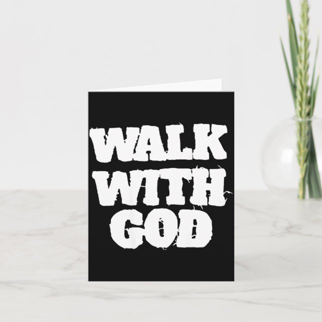 Carte On Back Walk With Jesus God Christian Men Women Sa (Devant)