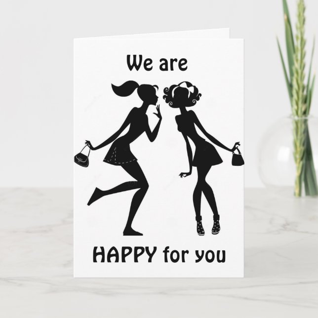 CARTE ON DIT "FÉLICITATIONS" & ON VA VOUS REGRETTER ! (Devant)