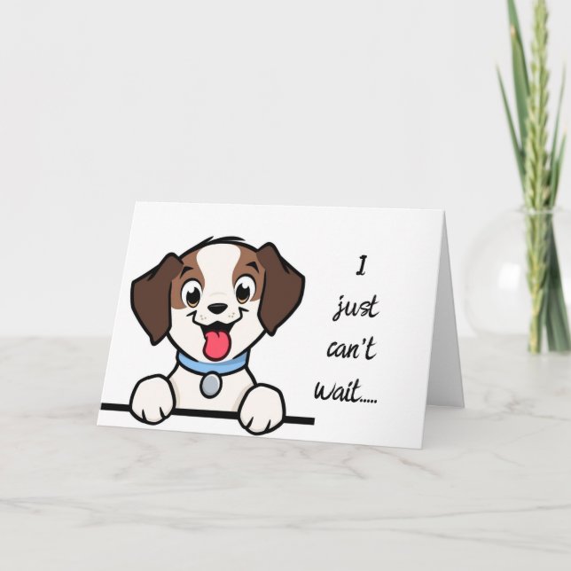CARTE "ON NE PEUT PAS ATTENDRE DE RENCONTRER VOTRE NOUVE (Devant)