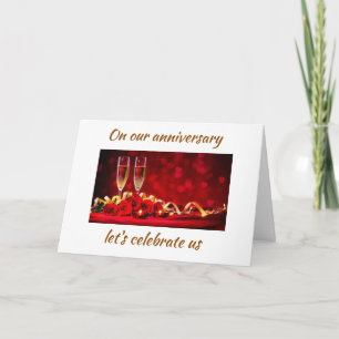 CARTE ON *OUR ANNIVERSARY* CELEBRATE *US*
