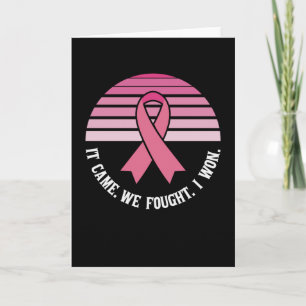 Carte On S'Est Battu Pour Gagner Le Cancer Du Sein Survi