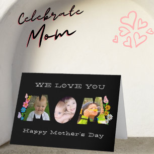 Carte On T'Aime Maman ! Photo et nom du papillon Daisy