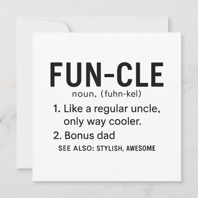 Carte Oncle Anniversaire (Devant)