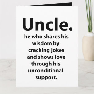 Carte Oncle Anniversaire Inspirationnel Drôle Citation O