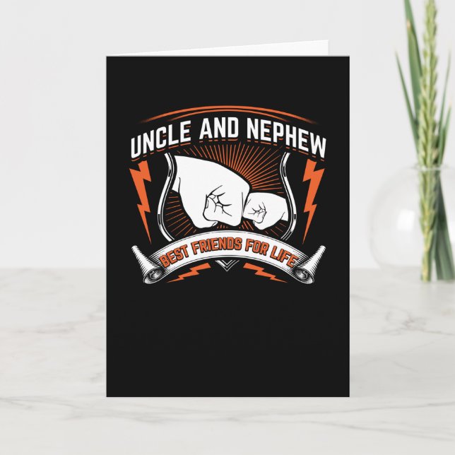 Carte Oncle Et Nephew Meilleurs Amis De La Vie | Idée ca (Devant)