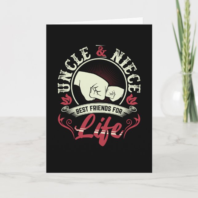 Carte Oncle Et Nièce Meilleurs Amis De La Vie | Drôle ca (Devant)