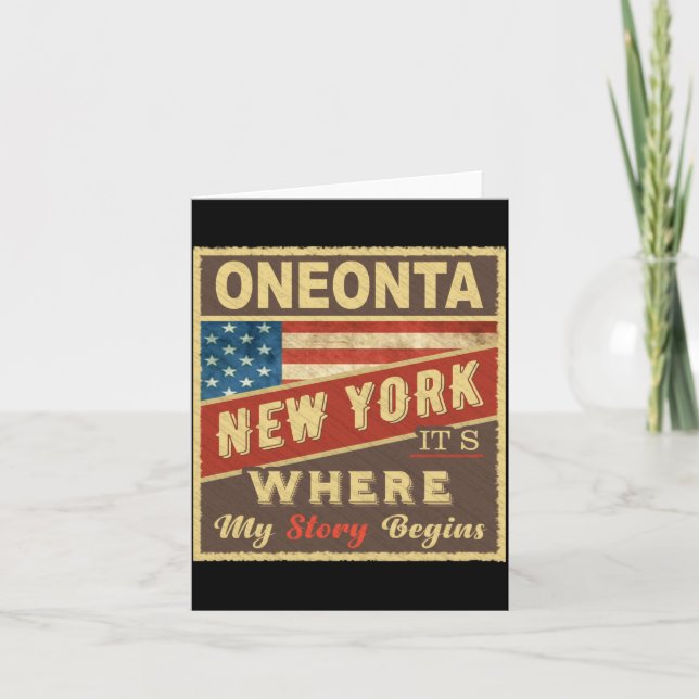 Carte Oneonta Ny Its Where My Story Begins _1  (Devant)