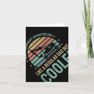 Carte Opérateur de matériel lourd Papa Cooler Hommes Fêt