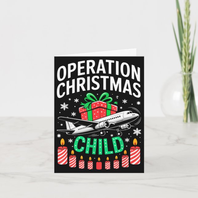 Carte Operation Christmas Child Family Matching Xmas Fun (Devant)