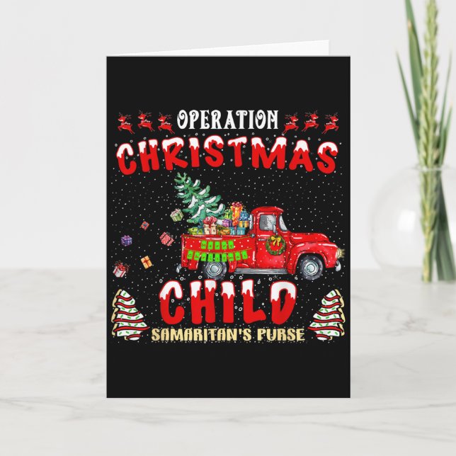 Carte Operation Christmas Child Funny Family Matching Xm (Devant)