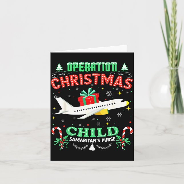 Carte Operation Christmas Child Funny Family Matching Xm (Devant)