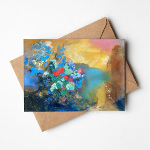 Carte Ophélie parmi les fleurs   Odilon Redon