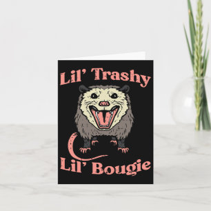 Carte Opossum Lil Trashy Bougie Possum Street Chat Homme