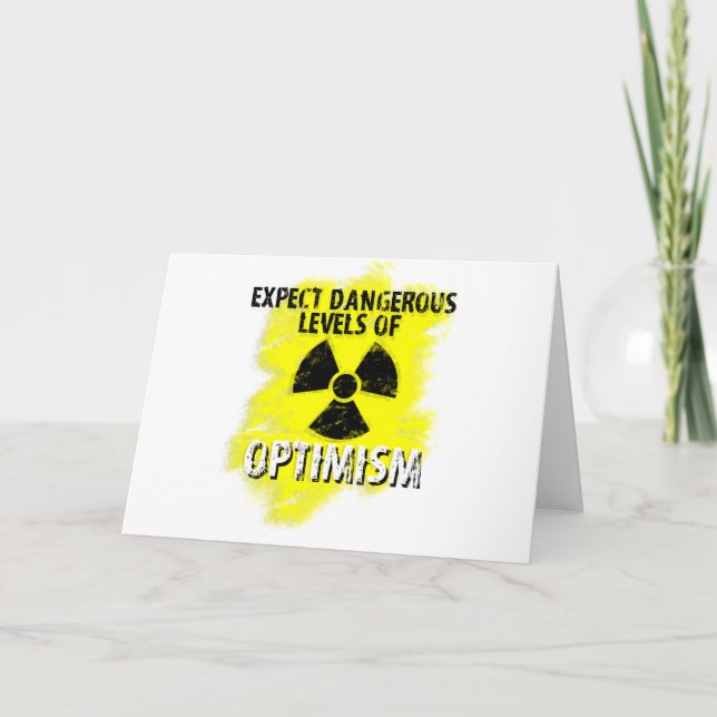 Carte Optimisme dangereux (Devant)
