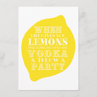 Carte optimiste| Thème Lemon Party