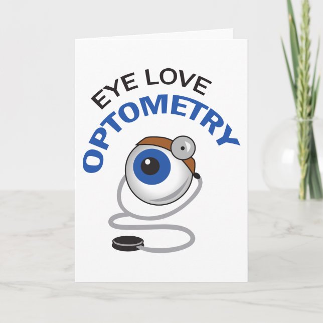 Carte Optométrie d'amour des yeux (Devant)
