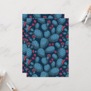 Carte Opuntia en fleurs