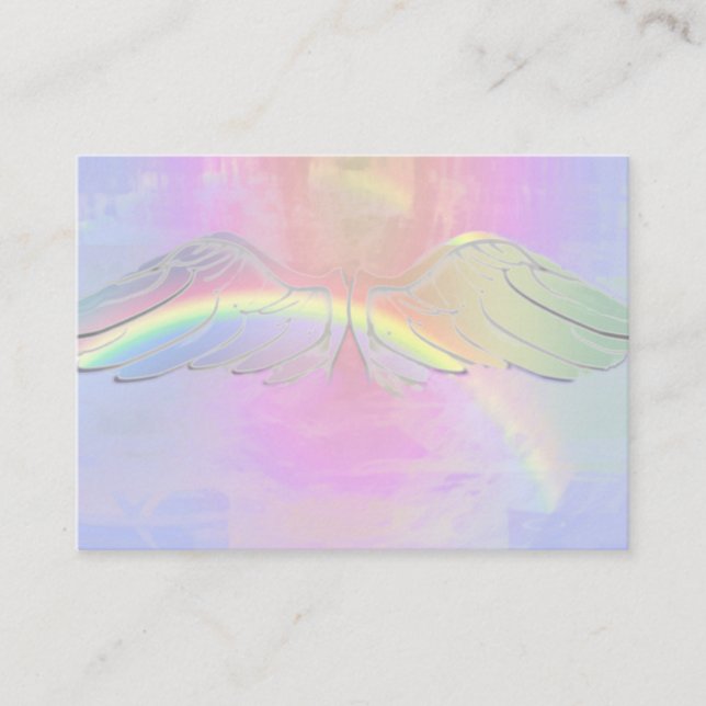 Carte Or Angel Rainbow Light Sparkle (Devant)