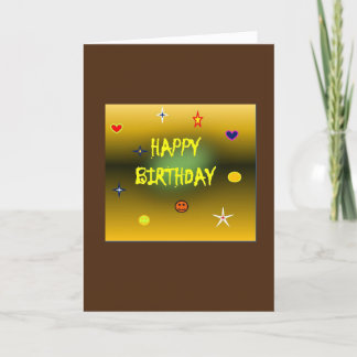 carte or anniversaire