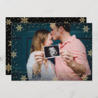 Or et noir | Snowflakes Cheveux Photo Noël C