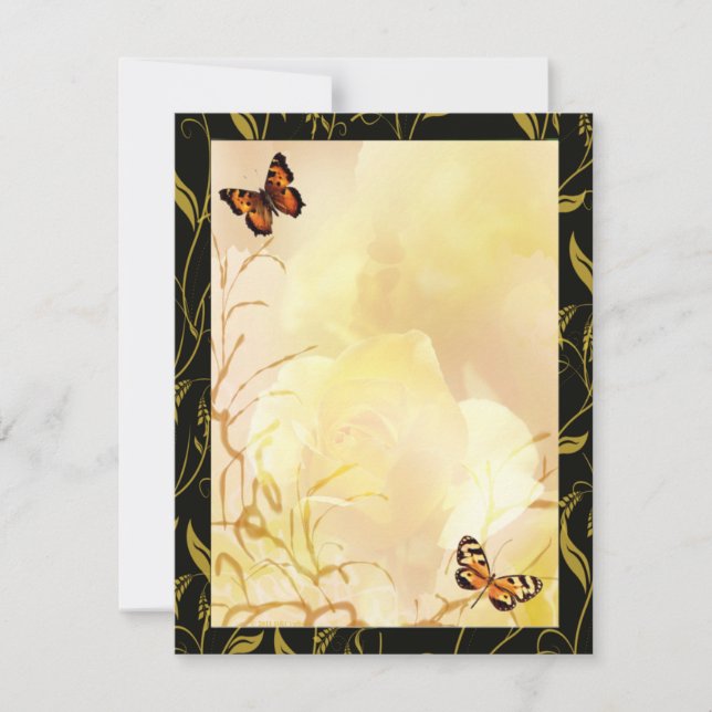 Carte Or fin et jaunes vaporeux (Devant)