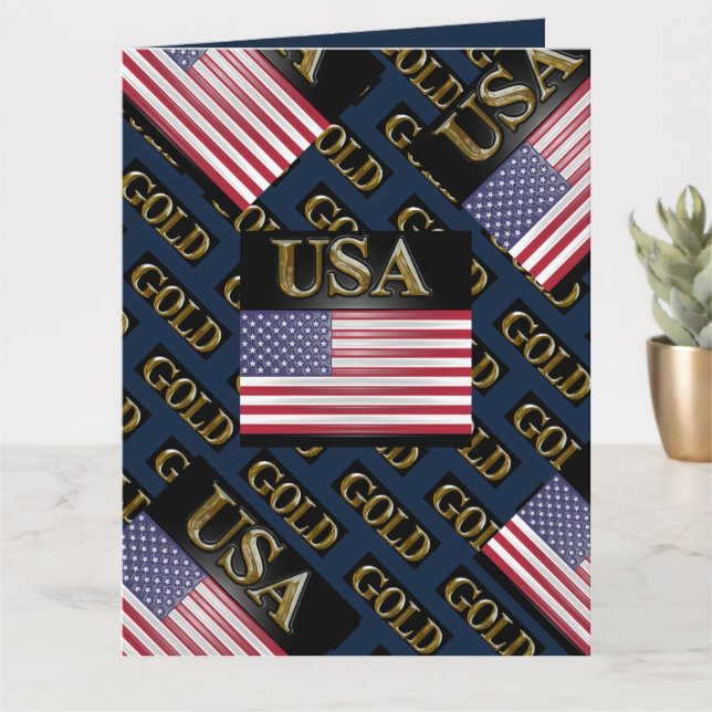 CARTE OR USA (Petite plante)
