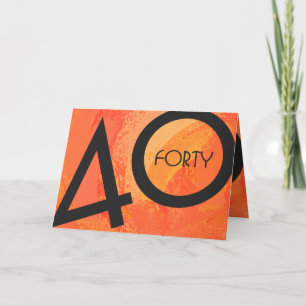 Carte Orange 40 Anniversaire de la Décennie