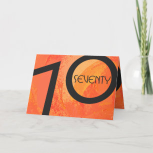Carte Orange 70 Anniversaire de la Décennie