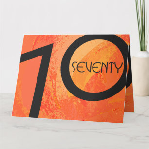 Carte Orange 70 Anniversaire de la Décennie