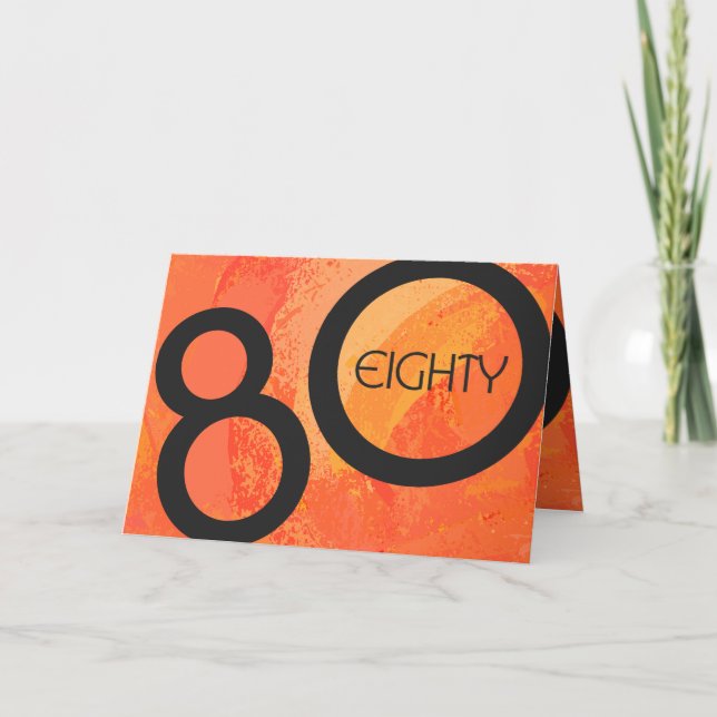Carte Orange 80 Anniversaire de la Décennie (Devant)