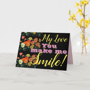 Carte Orange Black Populaire Vous Me Faites Sourire Cart