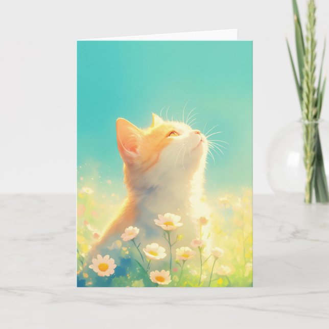 Carte Orange Cat Daydream (Devant)