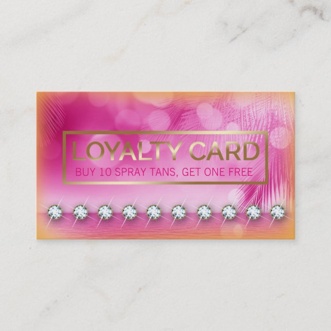 Carte orange de fidélité de rose rayonnant de (Devant)