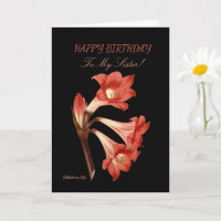 Orange Lily Soeur Anniversaire