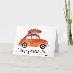 Carte Orange Retro Fiat 500 anniversaire