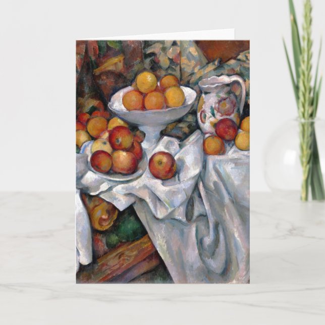 Carte Oranges à vie morte - Paul Cezanne Peinture Art (Devant)