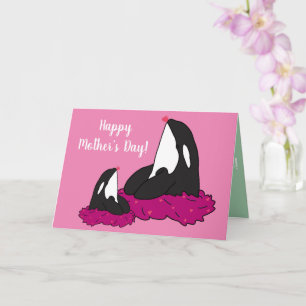 Carte Orca Killer Whale Mothers Day