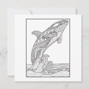 Carte Orca noir et blanc