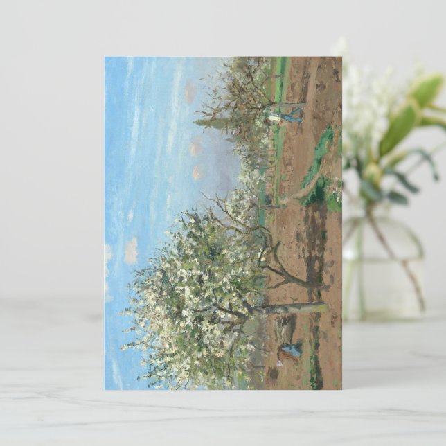 Carte Orchard à Bloom, Louveciennes Camille Pissarro (Debout devant)