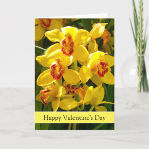 Carte Orchid Valentine's Day Card w/ Victor Hugo Quote